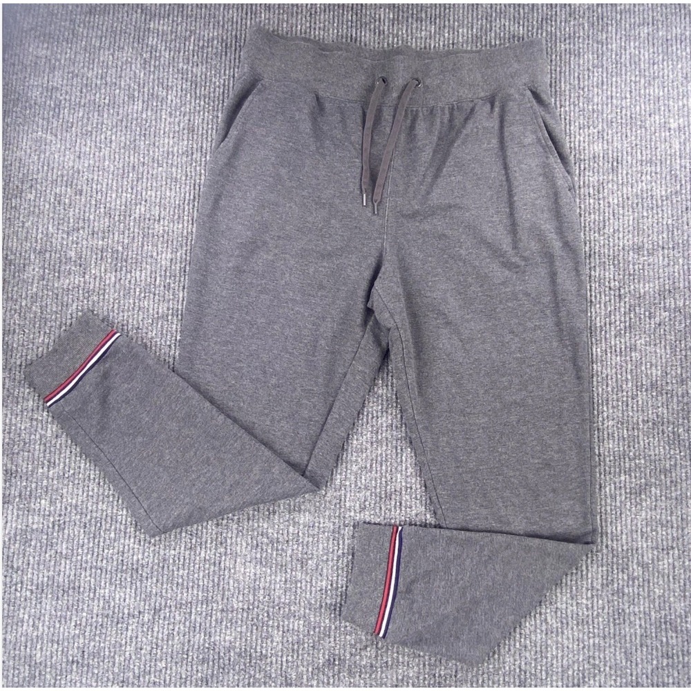 Fila Jogger Sweatpants Mens XL Gray Graphic Logo Cuffed Athleisure  Loungewear